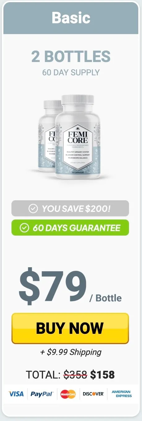 femicore 2 bottles